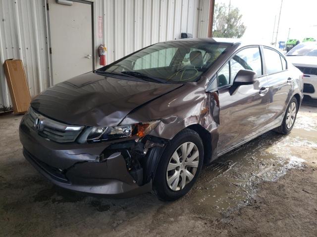 Photo 2 from auction – 2012 HONDA CIVIC LX with VIN 19XFB2F52CE017316