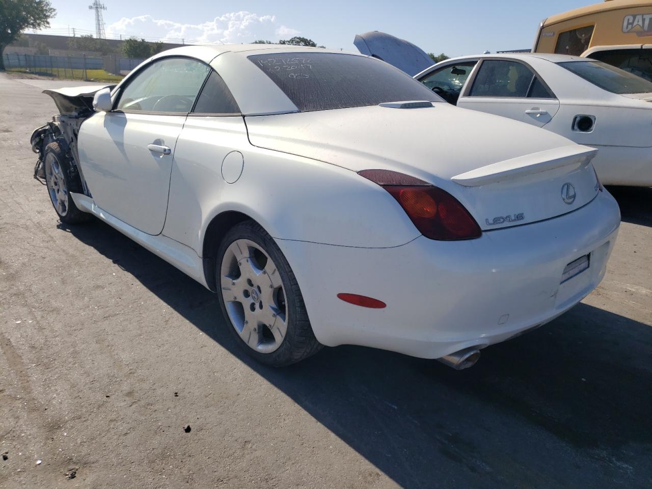 Photo 3 from auction – 2003 LEXUS SC 430 with VIN JTHFN48Y030039509