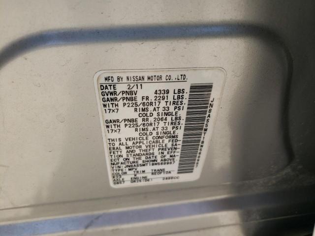 Photo 10 from auction – 2011 NISSAN ROGUE S with VIN JN8AS5MT1BW568987