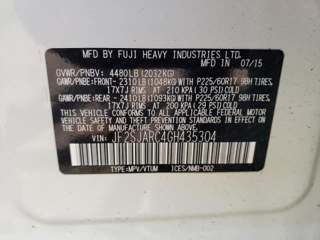 Photo 10 from auction – 2016 SUBARU FORESTER 2 with VIN JF2SJARC4GH435304