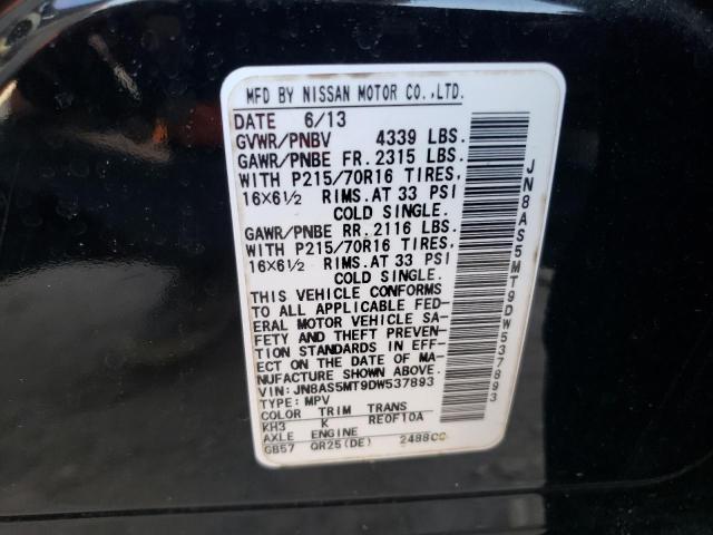 Photo 10 from auction – 2013 NISSAN ROGUE S with VIN JN8AS5MT9DW537893