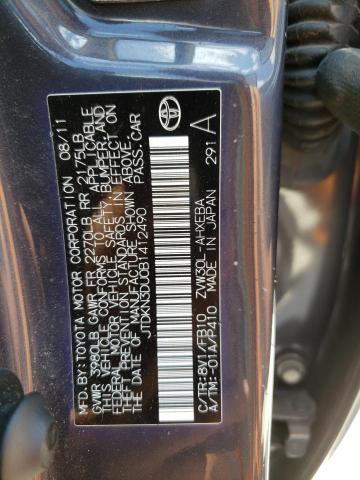Photo 10 from auction – 2011 TOYOTA PRIUS with VIN JTDKN3DU0B1412490