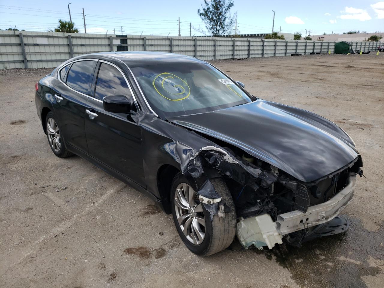 INFINITI M37 2012 with VIN JN1BY1AP4CM331876 - Photo from auction