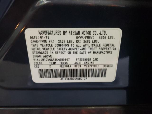 Photo 10 from auction – 2012 INFINITI G37 with VIN JN1CV6AR9CM680107
