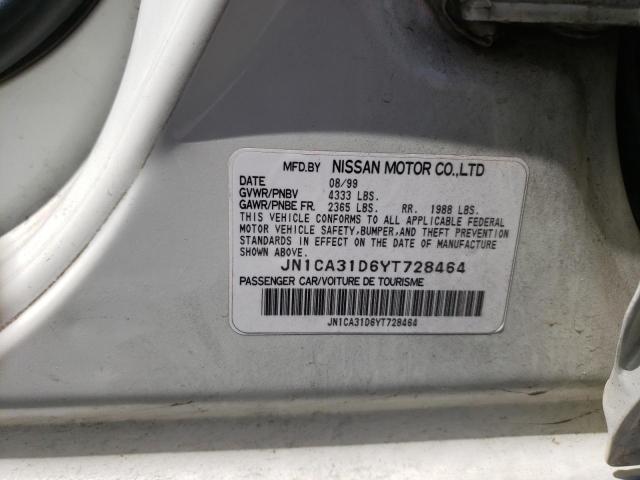 Photo 10 from auction – 2000 NISSAN MAXIMA GLE with VIN JN1CA31D6YT728464