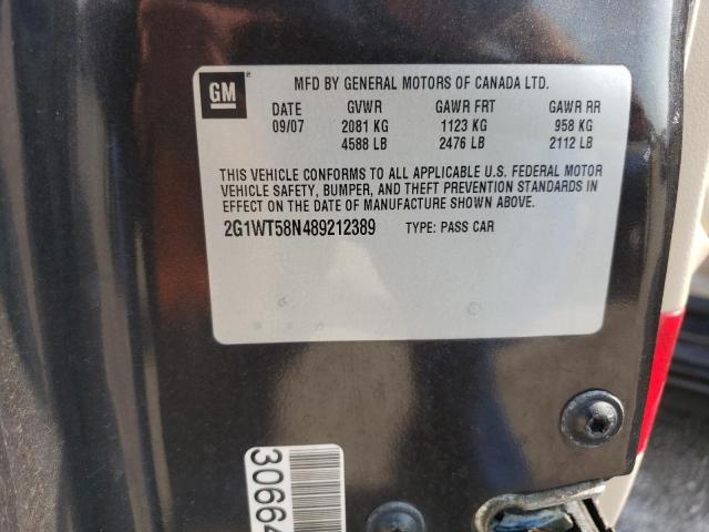 Photo 10 from auction – 2008 CHEVROLET IMPALA LT with VIN 2G1WT58N489212389