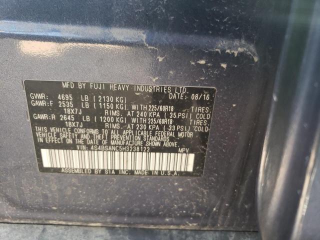 Photo 10 from auction – 2017 SUBARU OUTBACK 2. with VIN 4S4BSANC5H3238122