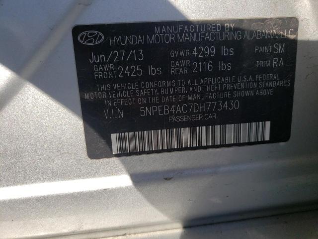 Photo 10 from auction – 2013 HYUNDAI SONATA GLS with VIN 5NPEB4AC7DH773430