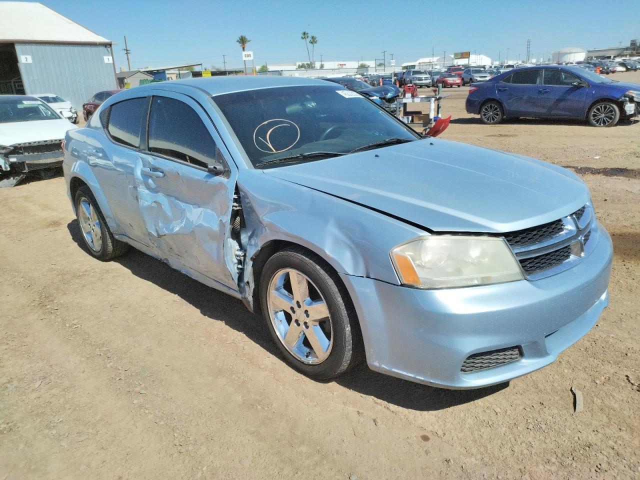 DODGE AVENGER SE 2013 with VIN 1C3CDZAB8DN537508 - Photo from auction