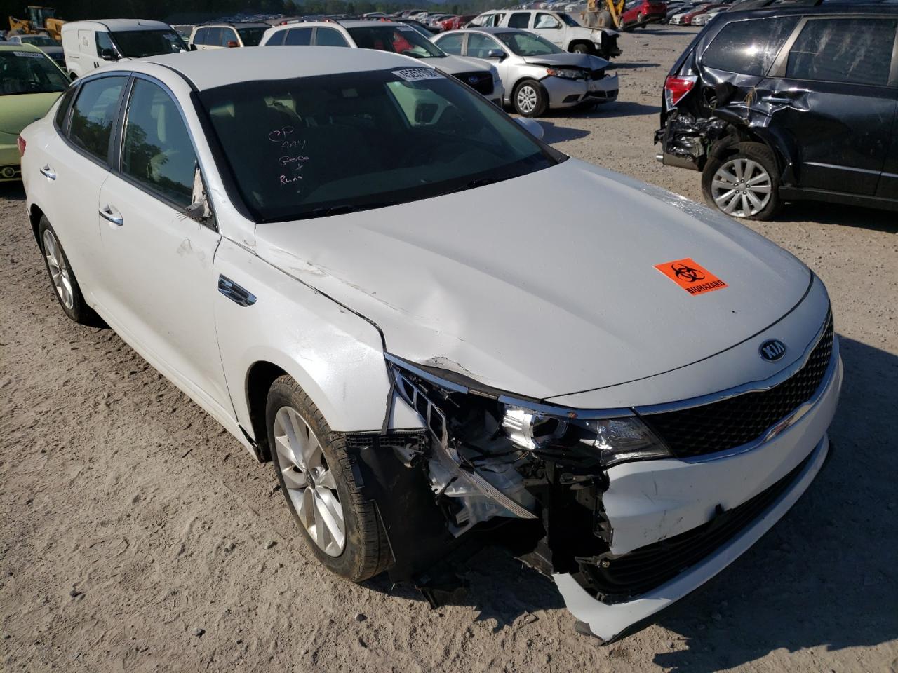 KIA OPTIMA LX 2016 with VIN 5XXGT4L38GG060071 - Photo from auction