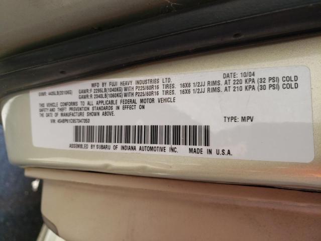 Photo 10 from auction – 2005 SUBARU LEGACY OUT with VIN 4S4BP61C957347353