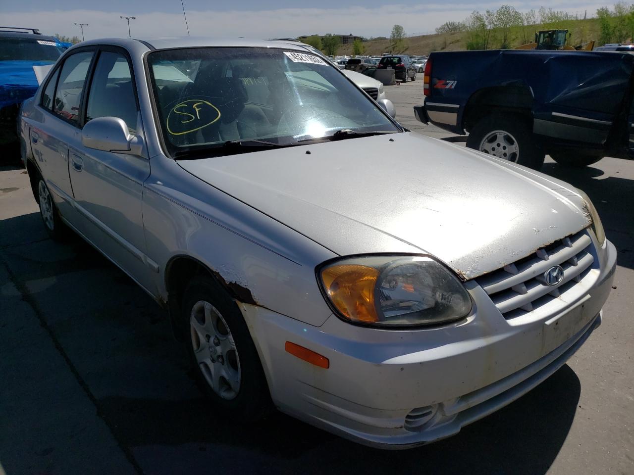 HYUNDAI ACCENT GL 2005 with VIN KMHCG45C95U614804 - Photo from auction
