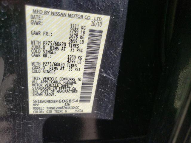Photo 10 from auction – 2011 NISSAN ARMADA PLA with VIN 5N1BA0NEXBN606854