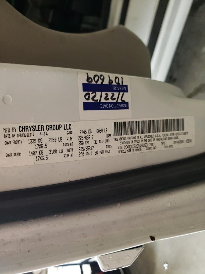 Photo 10 from auction – 2014 DODGE GRAND CARA with VIN 2C4RDGCG2ER405223