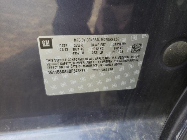 Photo 10 from auction – 2013 CHEVROLET MALIBU LS with VIN 1G11B5SA3DF342877