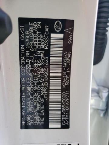 Photo 10 from auction – 2021 LEXUS UX 250H with VIN JTHP9JBH6M2051623