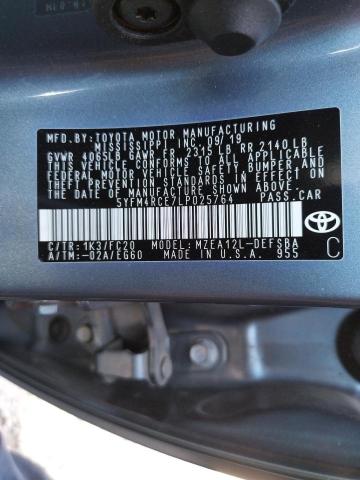 Photo 10 from auction – 2020 TOYOTA COROLLA SE with VIN 5YFM4RCE7LP025764