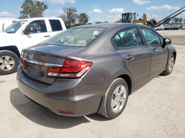 Photo 4 from auction – 2013 HONDA CIVIC LX with VIN 19XFB2F57DE024263
