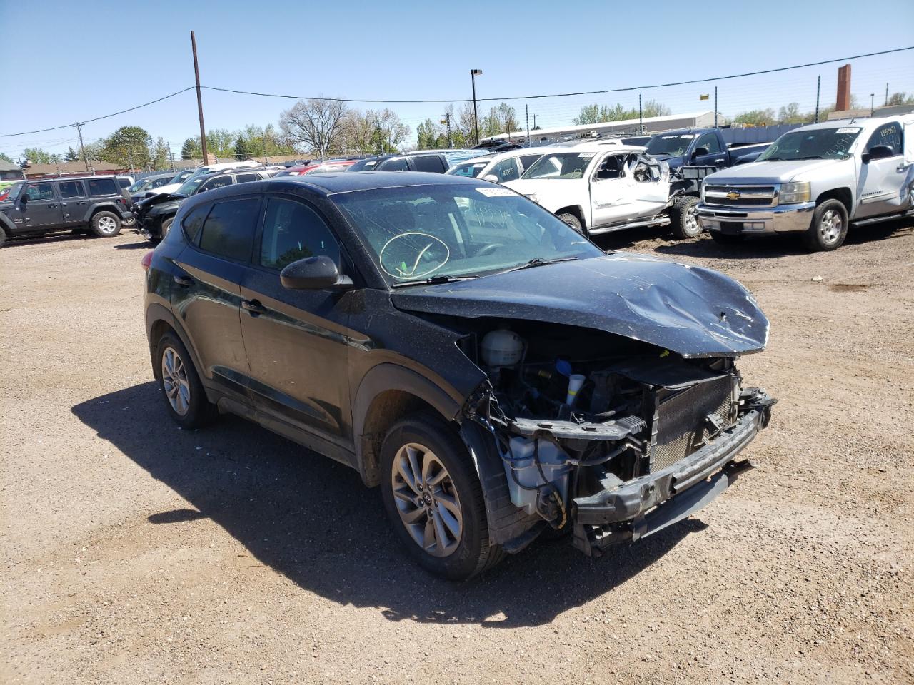 HYUNDAI TUCSON SE 2018 with VIN KM8J2CA46JU832563 - Photo from auction