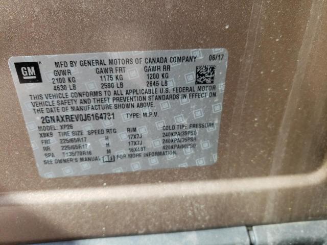 Photo 10 from auction – 2018 CHEVROLET EQUINOX LS with VIN 2GNAXREV0J6164731