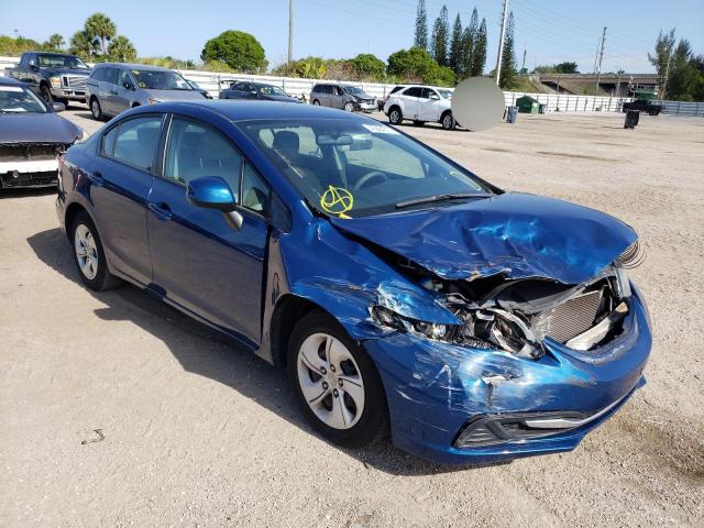 HONDA CIVIC LX 2013 with VIN 19XFB2F5XDE099992 - Photo from auction