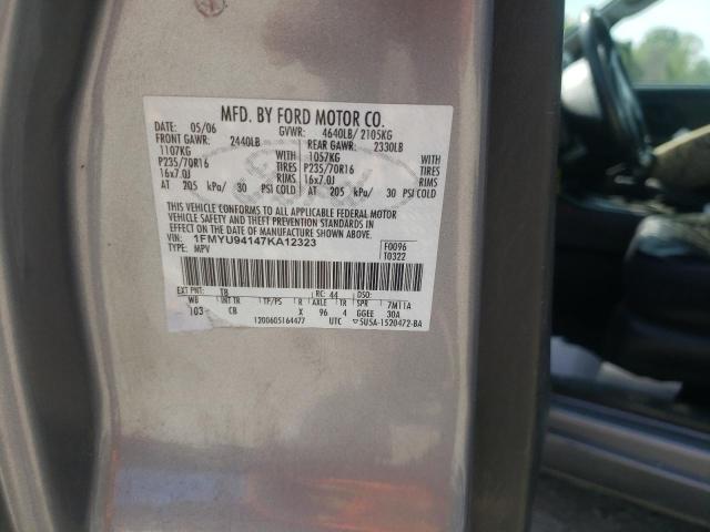 Photo 10 from auction – 2007 FORD ESCAPE LIM with VIN 1FMYU94147KA12323