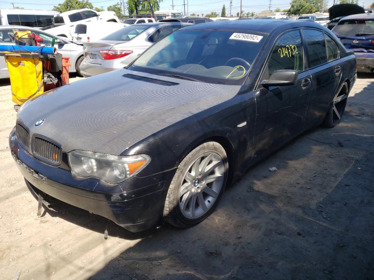 Photo 2 from auction – 2002 BMW 745 I with VIN WBAGL63492DP54305