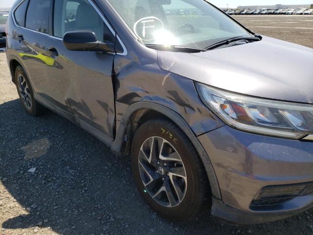 Photo 9 from auction – 2016 HONDA CR-V SE with VIN 5J6RM3H40GL025018