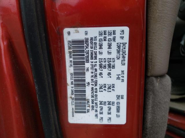 Photo 10 from auction – 2002 DODGE GRAND CARA with VIN 2B8GP54L72R799369