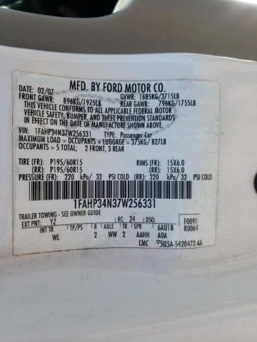 Photo 10 from auction – 2007 FORD FOCUS ZX4 with VIN 1FAHP34N37W256331