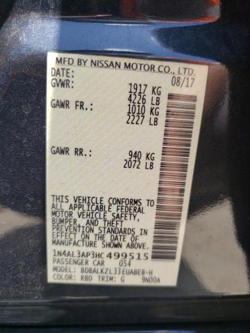 Photo 10 from auction – 2017 NISSAN ALTIMA 2.5 with VIN 1N4AL3AP3HC499515