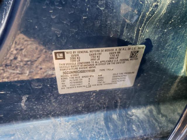 Photo 10 from auction – 2016 CHEVROLET SILVERADO with VIN 3GCUKREC3GG378595