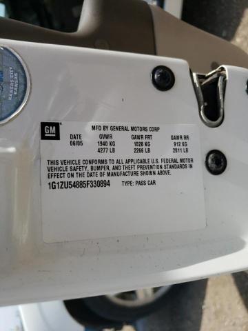 Photo 10 from auction – 2005 CHEVROLET MALIBU with VIN 1G1ZU54885F330894