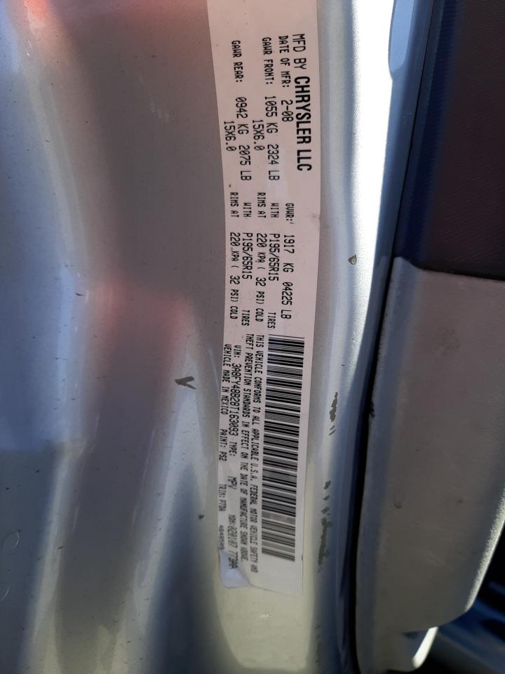 Photo 11 from auction – 2008 CHRYSLER PT CRUISER with VIN 3A8FY48B28T163093