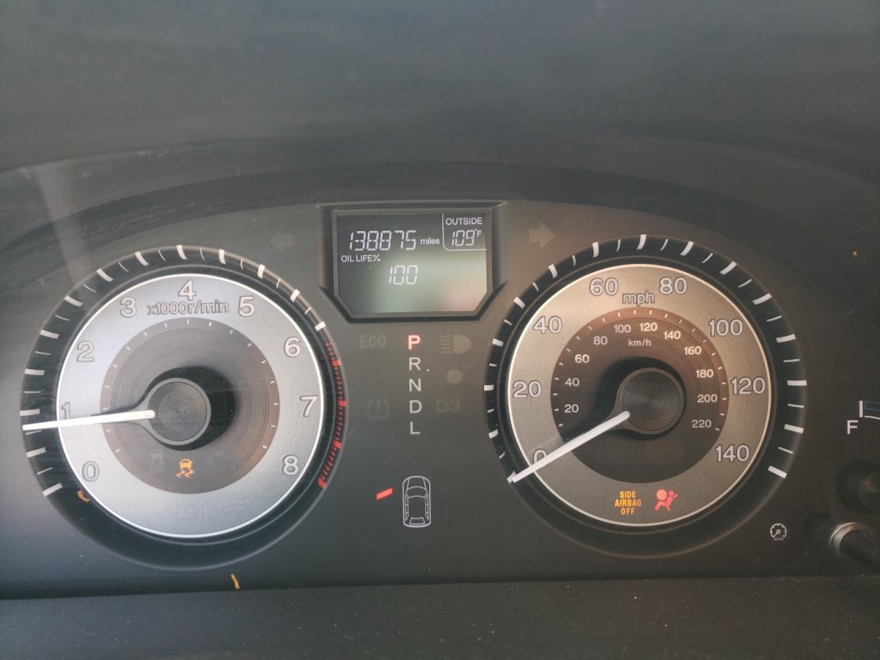Photo 8 from auction – 2011 HONDA ODYSSEY EX with VIN 5FNRL5H45BB079690