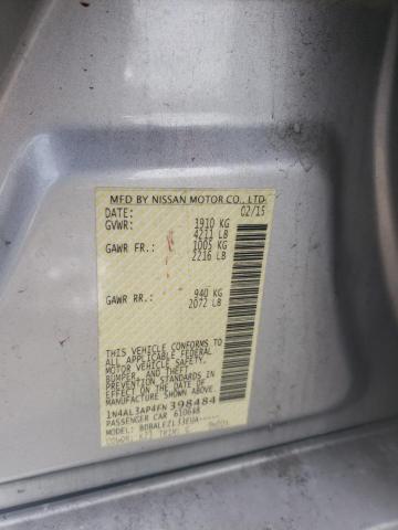 Photo 9 from auction – 2015 NISSAN ALTIMA 2.5 with VIN 1N4AL3AP4FN398484