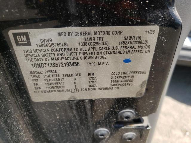 Photo 10 from auction – 2007 CHEVROLET TRAILBLAZE with VIN 1GNDT13S572193456
