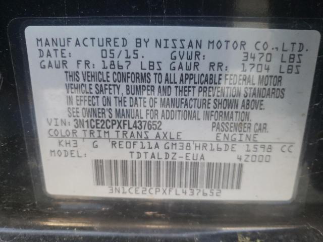 Photo 10 from auction – 2015 NISSAN VERSA NOTE with VIN 3N1CE2CPXFL437652