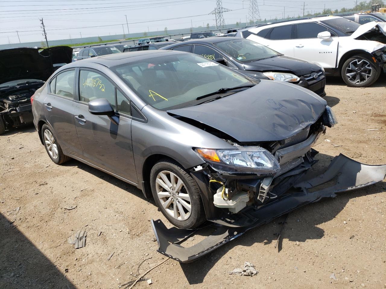 HONDA CIVIC EX 2012 with VIN 19XFB2F81CE028706 - Photo from auction