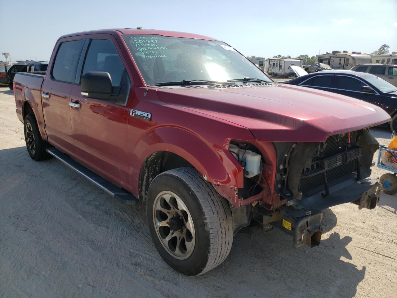 FORD F150 SUPER 2015 with VIN 1FTEW1CF3FFA29234 - Photo from auction