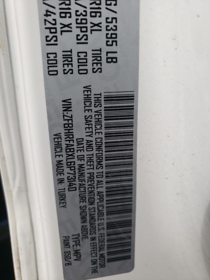 Photo 10 from auction – 2020 RAM PROMASTER with VIN ZFBHRFABXL6P73140