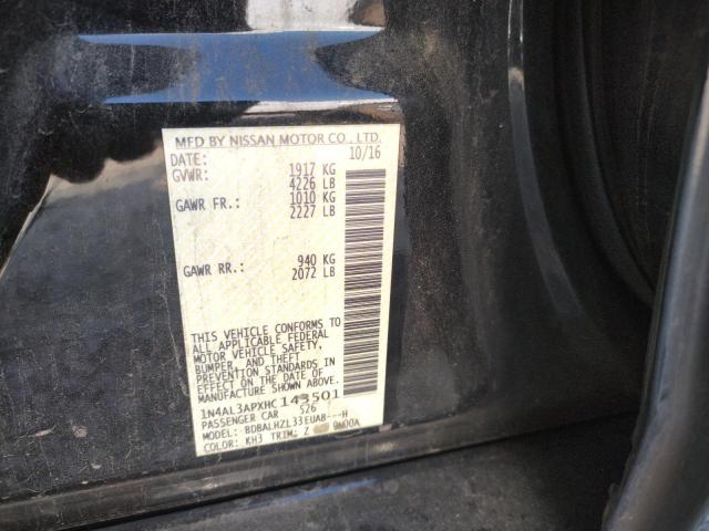 Photo 10 from auction – 2017 NISSAN ALTIMA 2.5 with VIN 1N4AL3APXHC143501