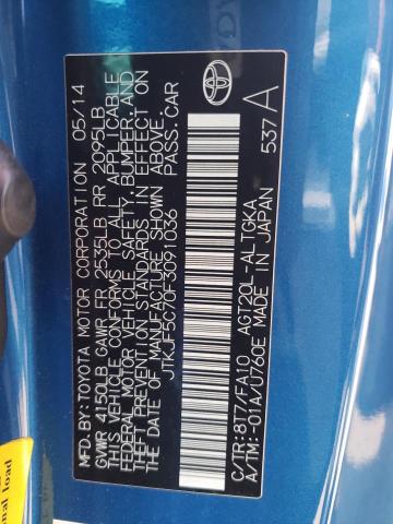 Photo 10 from auction – 2015 TOYOTA SCION TC with VIN JTKJF5C70F3091036