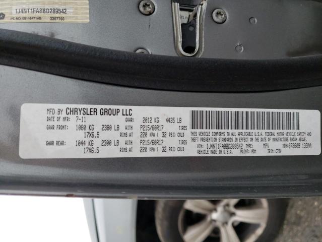Photo 10 from auction – 2011 JEEP COMPASS SP with VIN 1J4NT1FA8BD289542