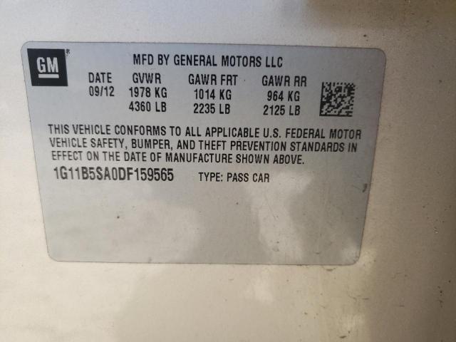 Photo 10 from auction – 2013 CHEVROLET MALIBU LS with VIN 1G11B5SA0DF159565