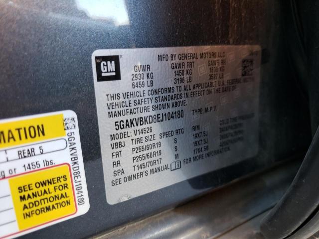 Photo 10 from auction – 2014 BUICK ENCLAVE with VIN 5GAKVBKD8EJ104180