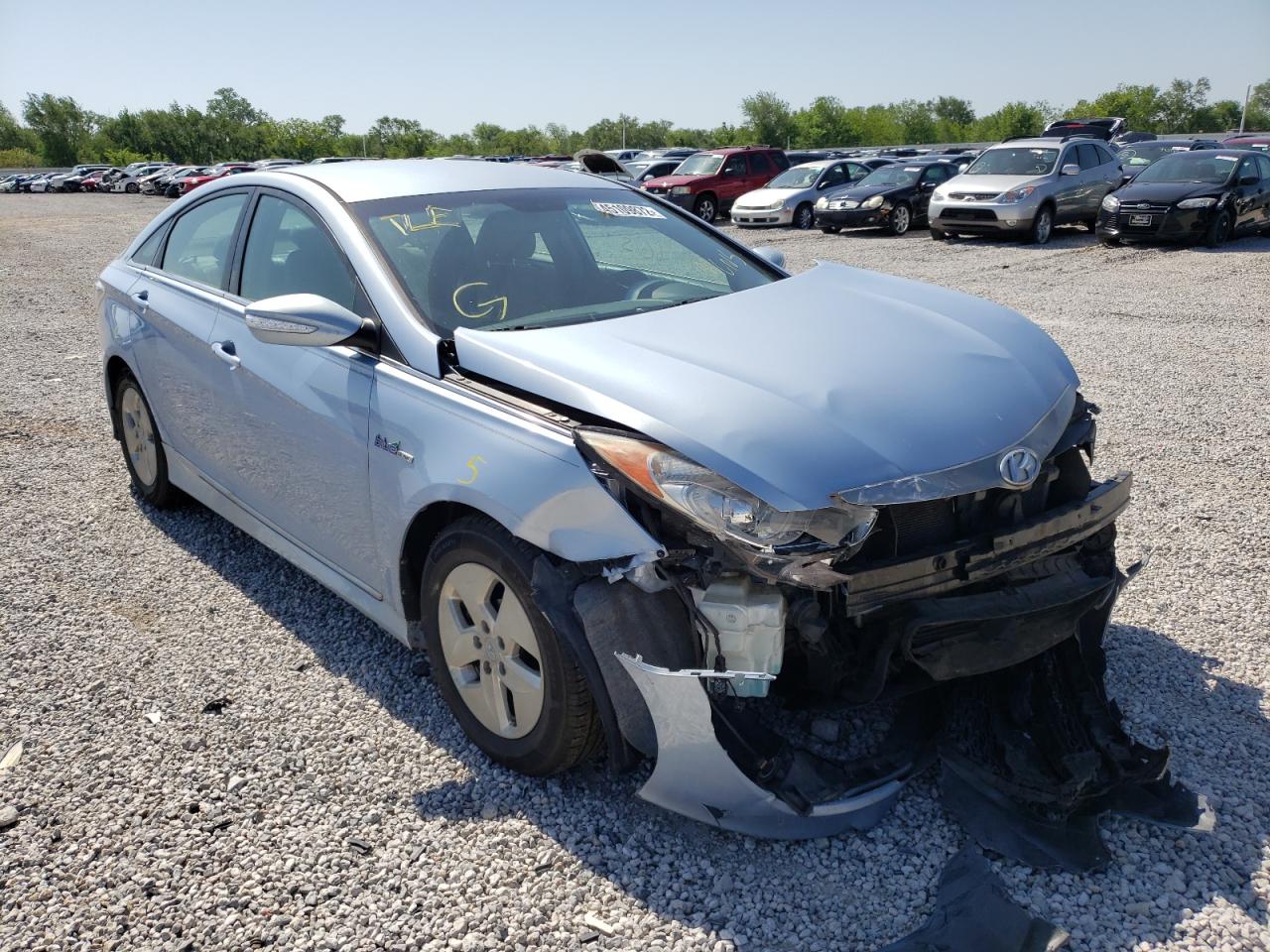 HYUNDAI SONATA HYB 2012 with VIN KMHEC4A49CA035068 - Photo from auction