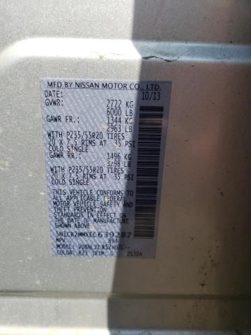 Photo 10 from auction – 2014 NISSAN PATHFINDER with VIN 5N1CR2MMXEC639287