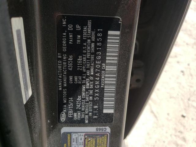 Photo 10 from auction – 2014 KIA OPTIMA EX with VIN 5XXGN4A70EG318581