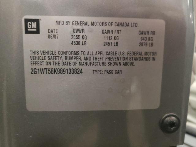 Photo 10 from auction – 2008 CHEVROLET IMPALA LT with VIN 2G1WT58K989133824